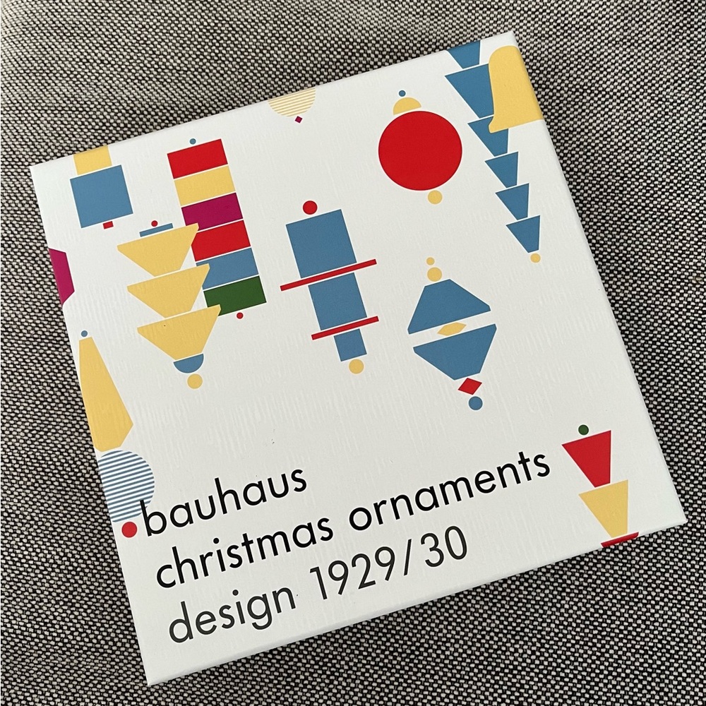 COPY - Bauhaus Wooden Christmas Ornament Set NIB